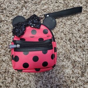 Loungefly Disney Parks Minnie Mouse Wristlet